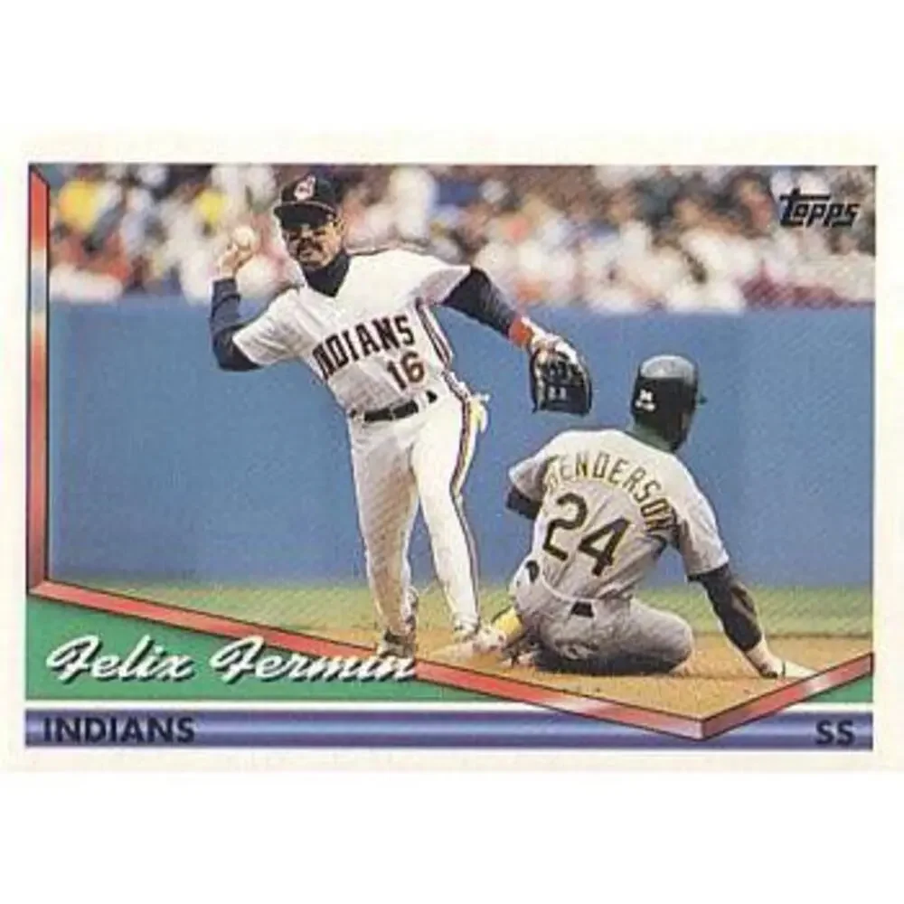 1994 Topps Felix Fermin # 36 Cleveland Indians